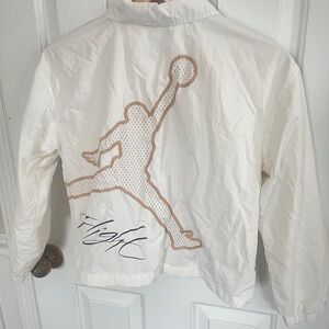 Nike Air Jordan Large Youth Snap  Windbreaker Coaches Jacket Unisex Flight